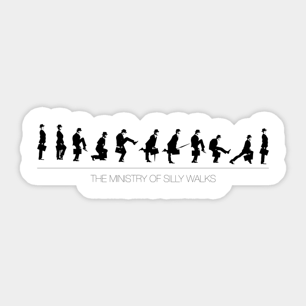 Ministry of silly walks Sticker by Iftis